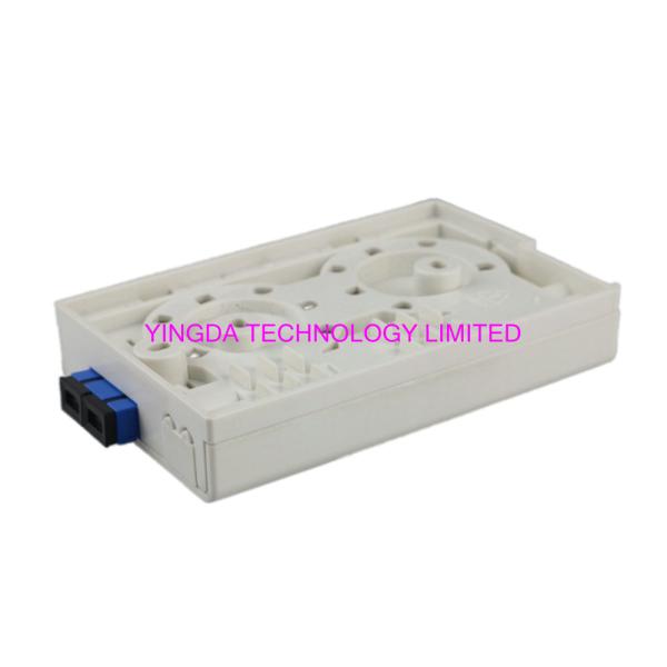 2 Core optical fiber termination box load with SC/upc duplex adapter and pigtails