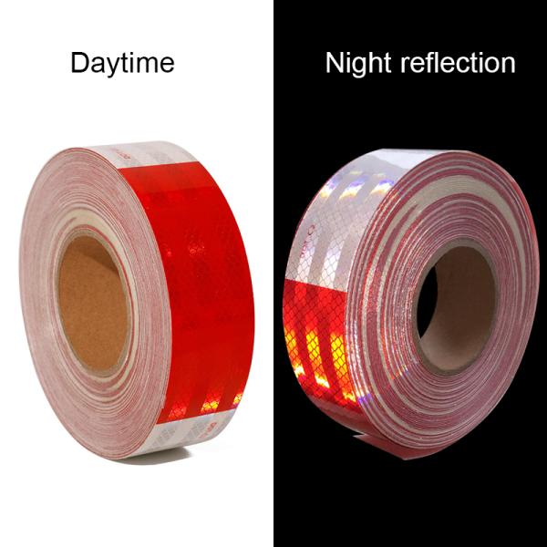 High Intensity Reflective Vinyl 10 Year Red White Dot-C2 Reflective Tape Conspicuity Tape For Truck