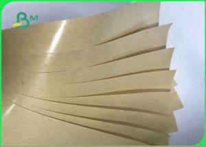 China 40gsm 60gsm Single Side PE Coated Kraft Paper For Food Packages Bags on sale