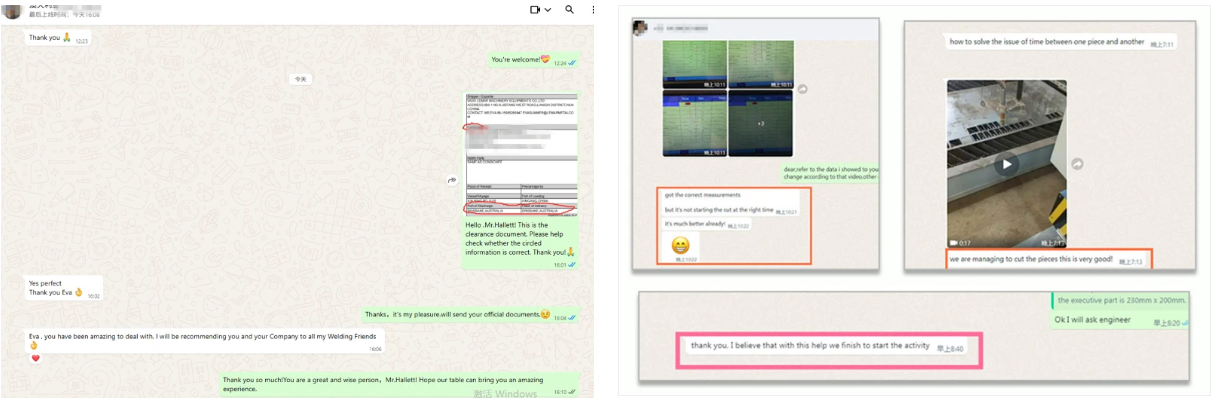 Customer reviews and testimonials