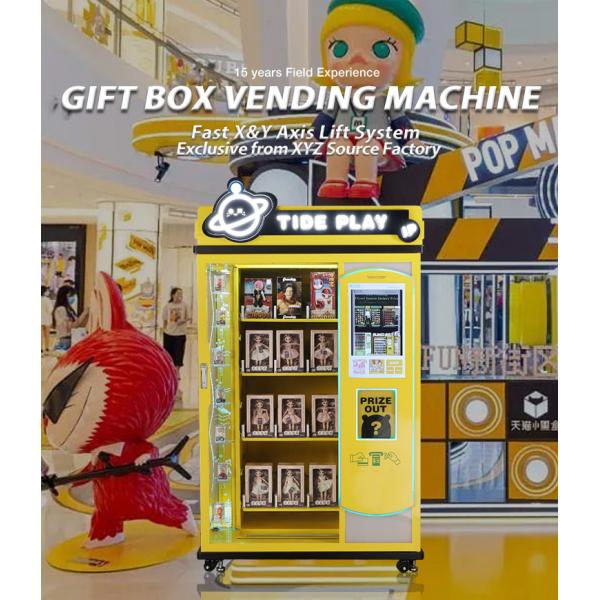 XYZ Luminous Letter Adjustable Slots Automatic Pick-up Door Gift Touch Screen Lucky Box Vending Machine