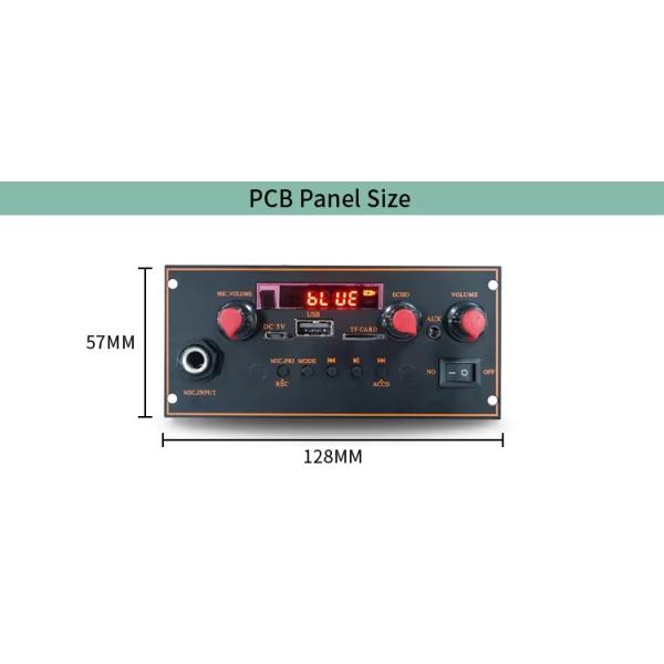 2x10W Bluetooth 5.0 Stereo Motherboard with MP3 Decoder and FM Radio Function