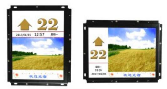 Passenger Elevator LCD Display DC18 - 30V Voltage 162mm * 121.5mm Visible Size