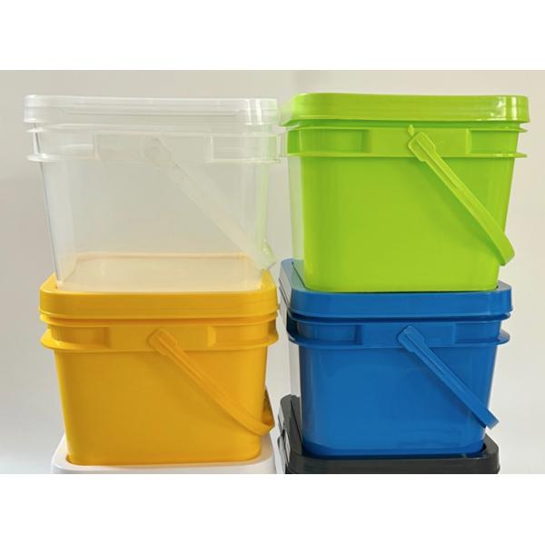 Polypropylene Bucket 200ml-25L Square Plastic Container With Handle for Benefit
