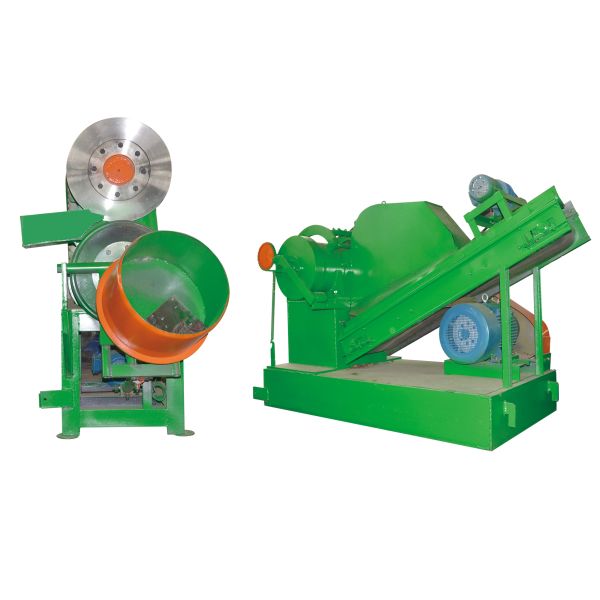 PLC Controlled Waste Tire Recycling Machine Line with Customized Conveyor Systems and 1 Year Warranty