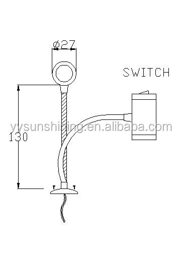 Conveniently Mounted LED Bed Headboard Light with On-off Switch and 350mA Input Voltage