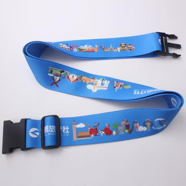 Safety Personalised Luggage Straps Adjustable With Polyester Cotton Material