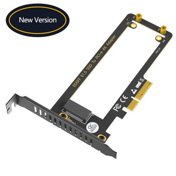 PCI-E 4.0 4X to NVMe Ruler 1U GEN-Z EDSFF 9.5mm 15mm 25mm Thickness Short SSD E1.S with Heat Sink PM9A3 PM9D3 P5801X Carrier Adapter