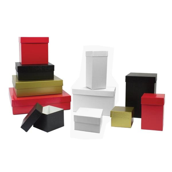 100% Recycled Material Paper Hi Wall Gift Boxes Rigid Lid Folding Packaging Boxes