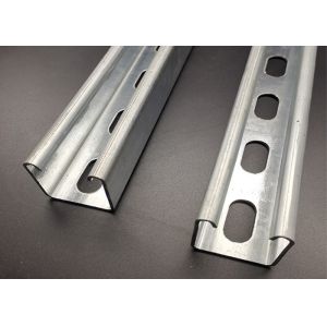 Quality Zinc Plated 41x41 41x21 Slotted Plain Custom HDG Unistrut Channel for sale
