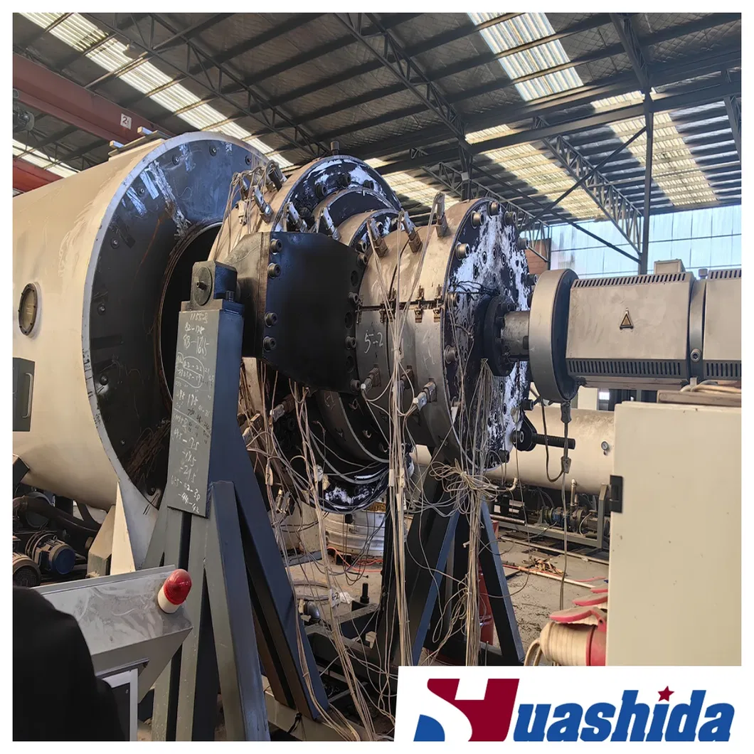 PU Foam Pre-Insulated Pipe Extrusion Line with HDPE Outer Jacket Featuring Vacuum Calibration Technology and Large Diameter Capability Up to 2200 mm