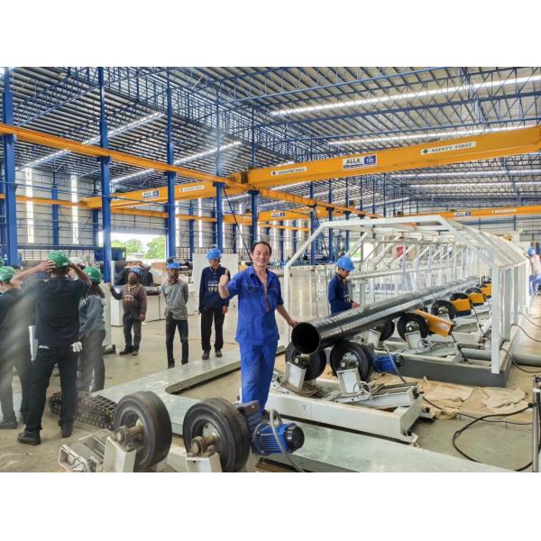 Automatic 3LPE Coating Pipe Production Line with PLC Control System for Internal FBE and External 3LPE Anti-Corrosion