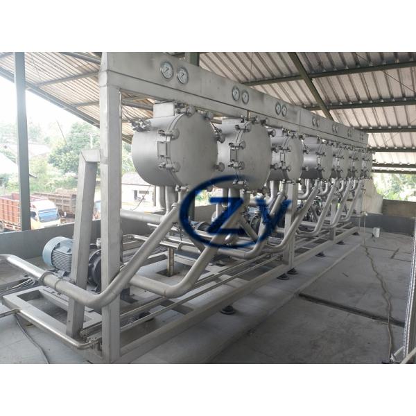 Multi Cylone Cassava Starch Making Machinery Stainless Steel Refining