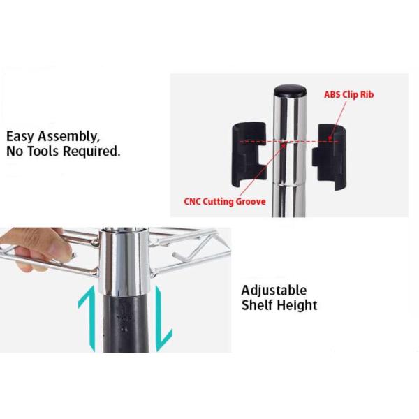 no tools assembly wire shelving