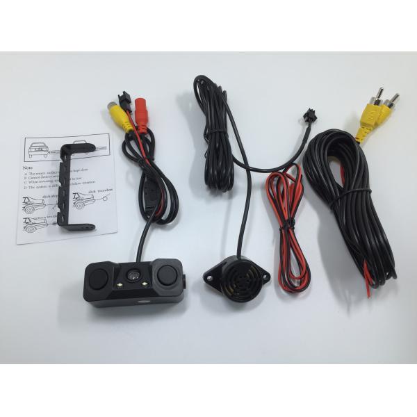 Universal Vehicle Hidden Camera , Night Vision Reverse Camera With 2 Parking Radar Sensor
