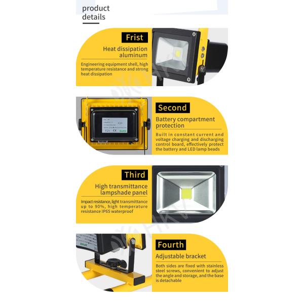 Waterproof Industrial LED Flood Lights Outdoor Hold LED Spotlight Searchlight