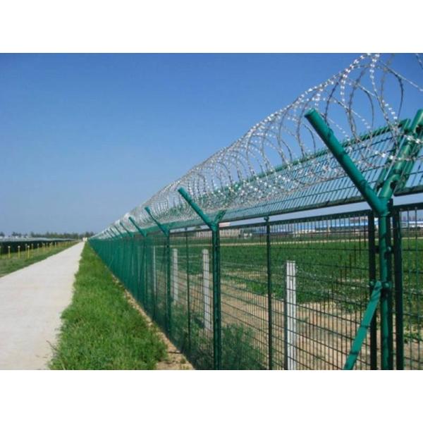 Welded Steel Razor Wire Mesh Panel Fence 75 × 150mm