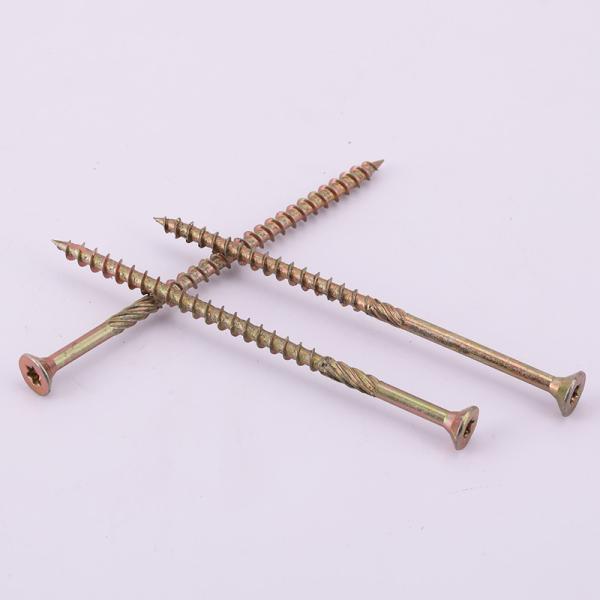 Double Coutnersunk Torx CSK Chipboard Screw Yellow Type 17 Torx Multi Purpose Wood Screws
