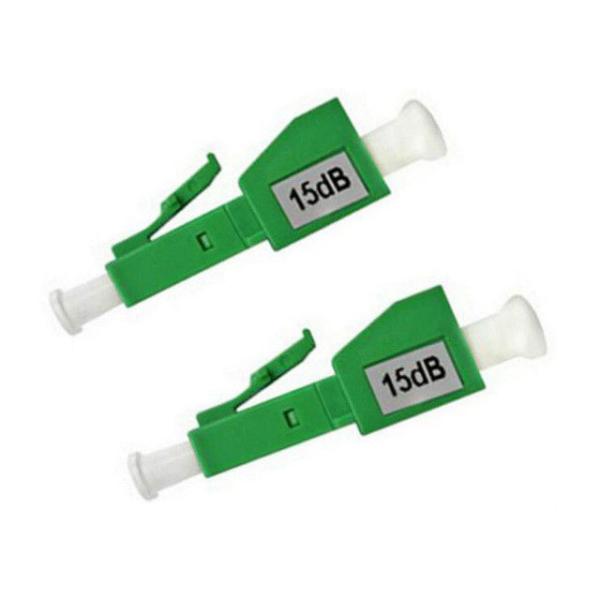 Plug Type LC / APC 4DB Fiber Optic Attenuator Plastic Materials For CATV System