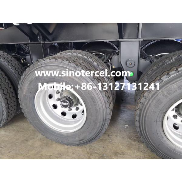 70t Flat Bed Semi Trailer 4 Axles White