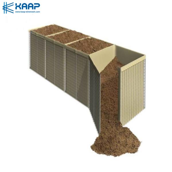 Defensive Container Barrier 6mm Welded Gabion Baskets
