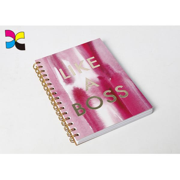 Custom Spiral Bound Notebook Agenda Planner Printing Lamination Surface Finishing