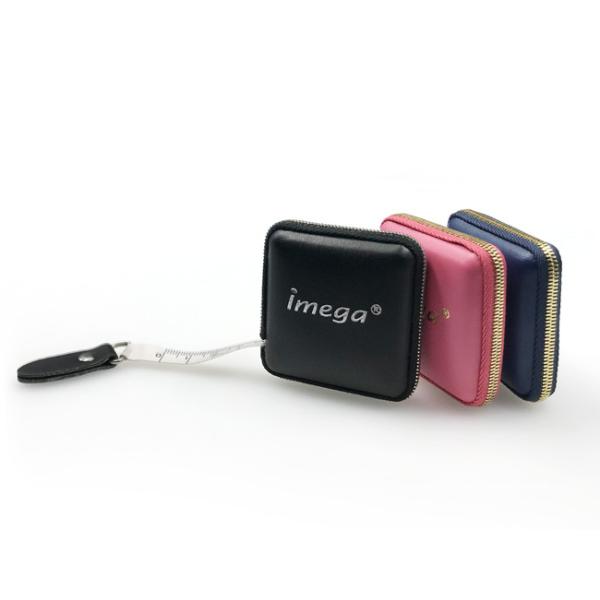 Retractable Square Measuring Tape PU Leather Debossing Logo Metal