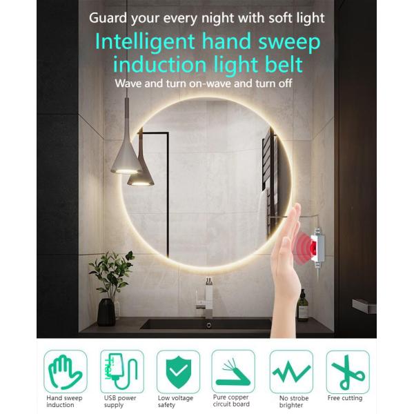 Low Voltage Hand Sweep Sensor LED Strip For Cabinet And Kitchen