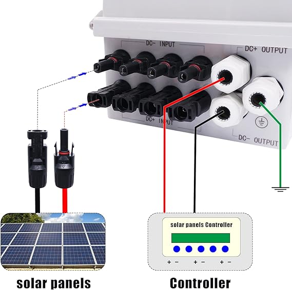 6 String Weatherproof Distribution Box For On-Grid / Off-Grid Solar Panel System