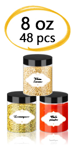 Plastic Pot Jars Round Clear Leak Proof Plastic Container Jars with Lid for Travel Storage, Eye Shadow, Nails, Paint