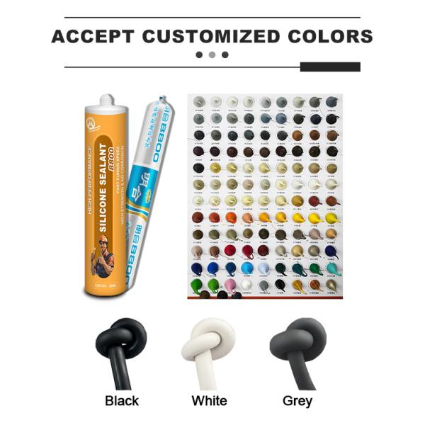Main Raw Material Silicone Construction Sealant Free Samples Multifunctional Fast Cure Neutral 100% Glass Caulking 300ml