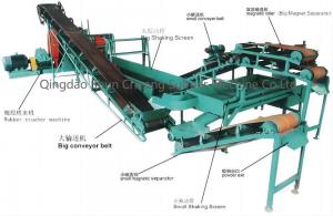 Quality Semi Auto Waste Tyre Reycling Production Line / Waste Tire Recycling Machine for sale
