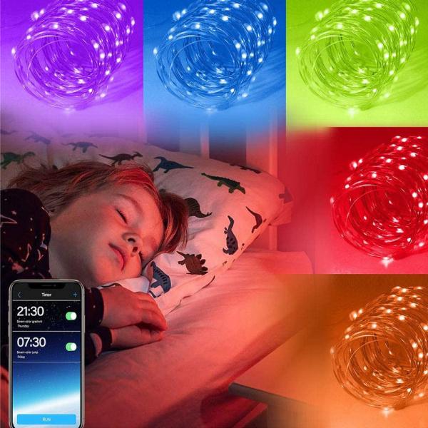 IP65 USB 6lm Solar Decorative Lights Solar Powered String Garden Lights