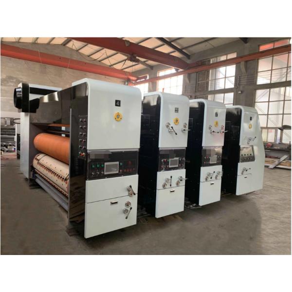 Corrugated Carton Box Flexo Printing Machine PLC Touch Screen Control