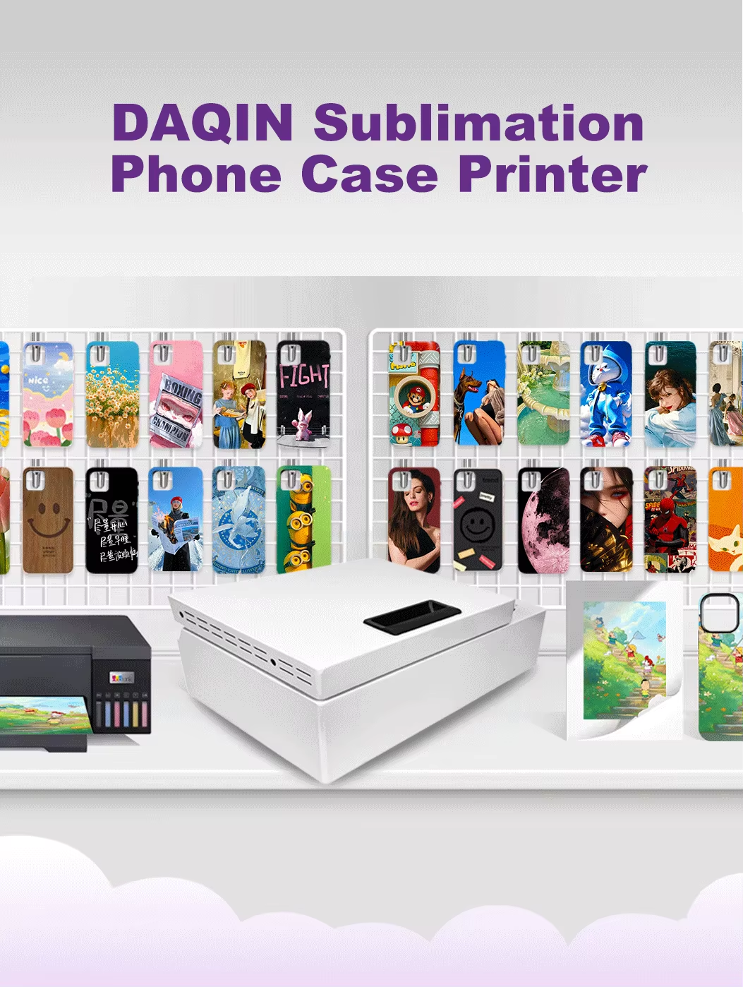 3D Sublimation Printing Machine for Custom Phone Case Production with Sublimation Ink and film