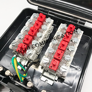 ANSHI 10 Paris External Distribution Terminal STB Module Box With Grounding Wire Din Rail