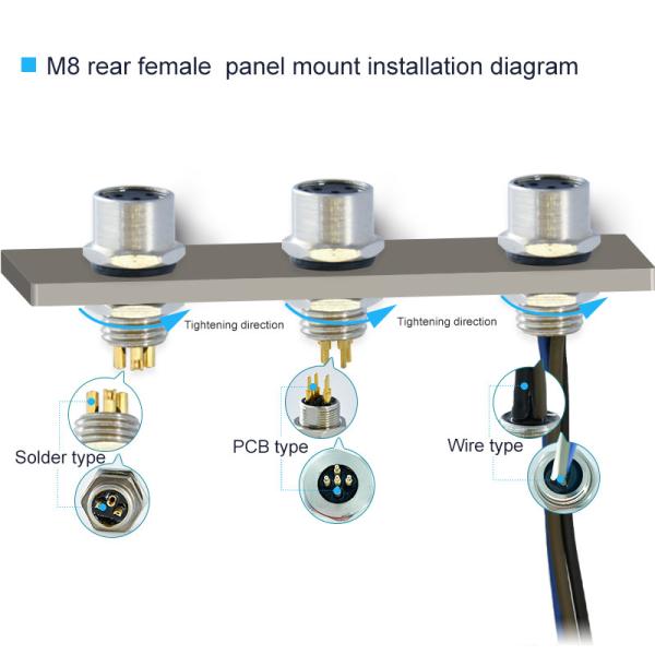 TPU Insert 8 Pin Waterproof Connector for Harsh Environments