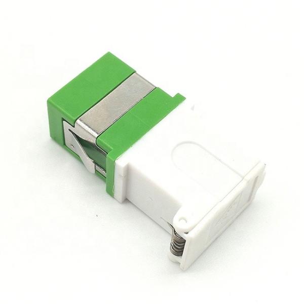 High precision SC/APC Shutter cover fiber Optic Adapter, Fiber Optic Fast Connector Ease Installation