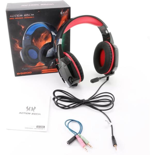 2.2kohm 117dB G1500 Computer Gaming Headset With LED Lights