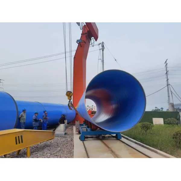 PLC Controlled Automatic 3LPE Coating Pipe Production Line with Shot Blasting Surface Preparation