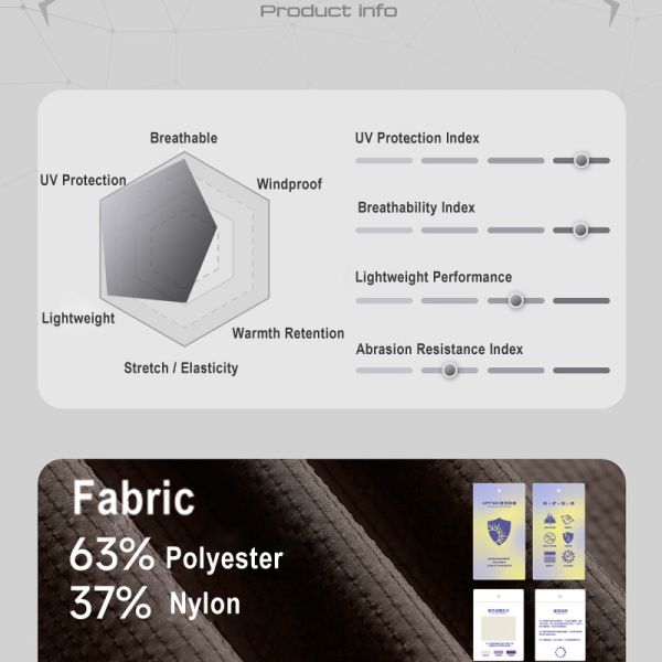 Custom UPF 50+ UV Protection Jacket 63% Polyester 37% Nylon Lightweight Windproof Sun Protection Hoodie Outdoor Custom Logo Skin Coat