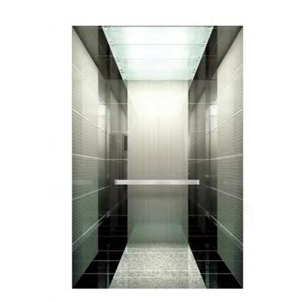PVC Floor Etching Stainless Steel Elevator Lift Cabin Decoration