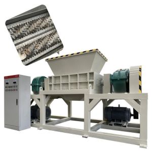 Computerized Double Roller Shredder Efficiently Process Soft Waste Materials