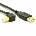 Purple 5 Pin USB 2.0 High Flex Cable , Straight A To Straight B Copper Flex Cable