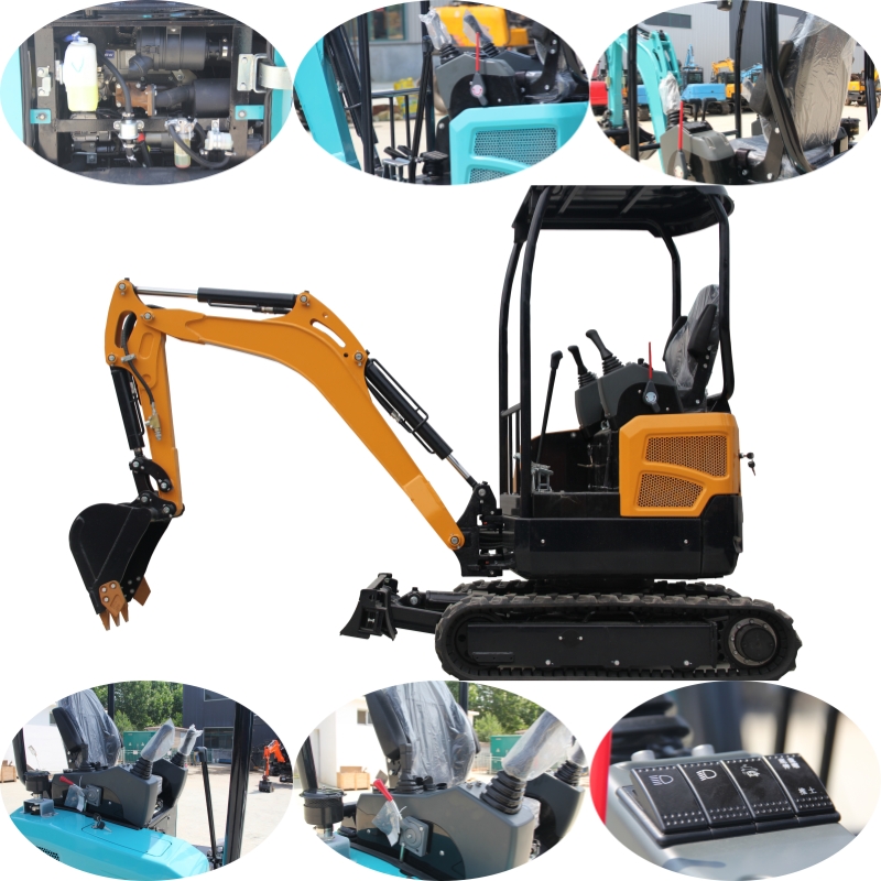 Mini High Quality 1.8 Tons Crawler Excavator JH18 EPA Engine Zero Tail Small Digger Free Shipping Core Motor Component Included