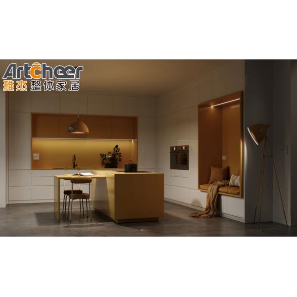 Modern Modular Kitchen Cabinet with Aluminium Carcass - Total Project Solution for L Shape Cabinet