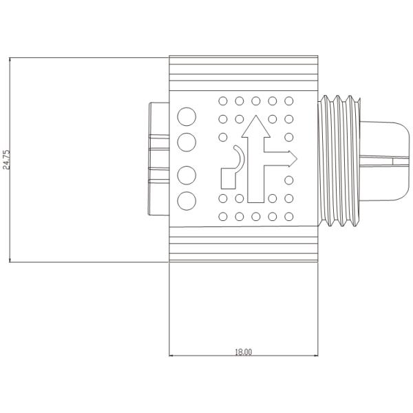 M20 Circular Connector — Waterproof Panel-Mount Connector — 3-Pin PV System Connector
