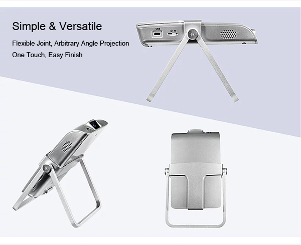 Minimalism mini pico portable projector bracket lift mount support universal rotating