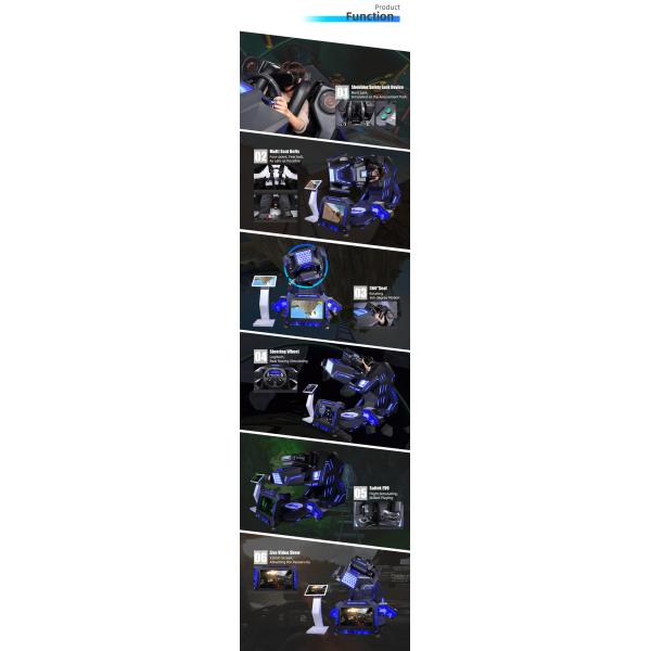 360 Degree Simulator Rotating Game Machine Virtual Reality Driving Car 9D VR Chair Indoor Playground