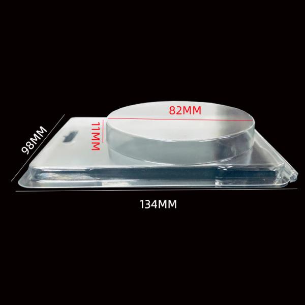 Custom PET Clamshell Nail Boxes Hinged Blister Packaging